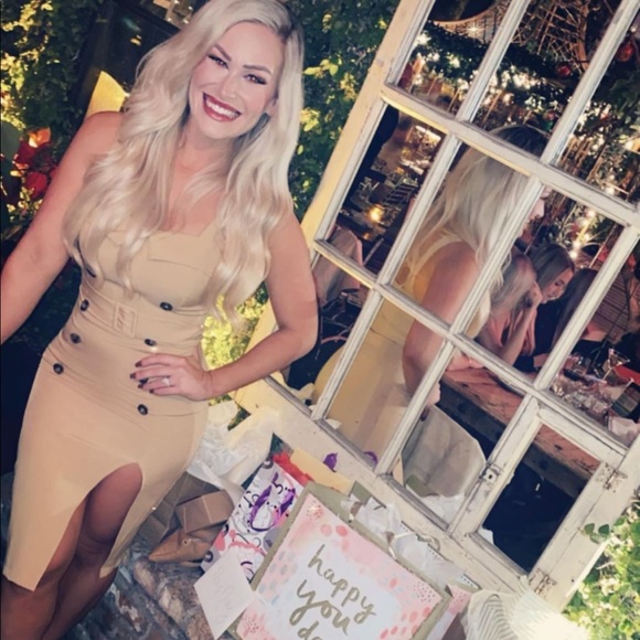 Forever 21 Dresses & Skirts - Tan trench coat inspired dress